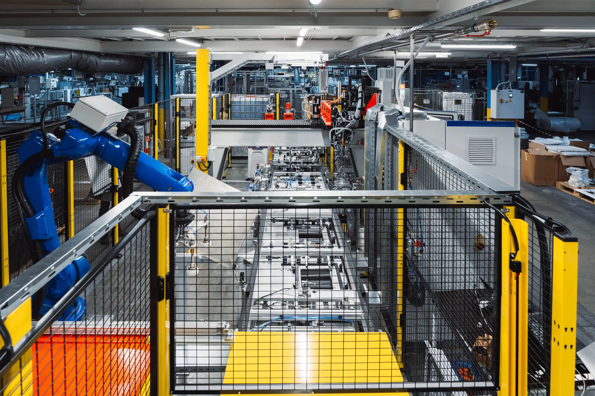 Industrial automation equipment in operation